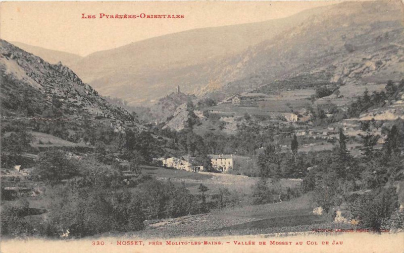 Carte postale ancienne Mosset Vallee De Mosset Au Col De Jau à Mosset