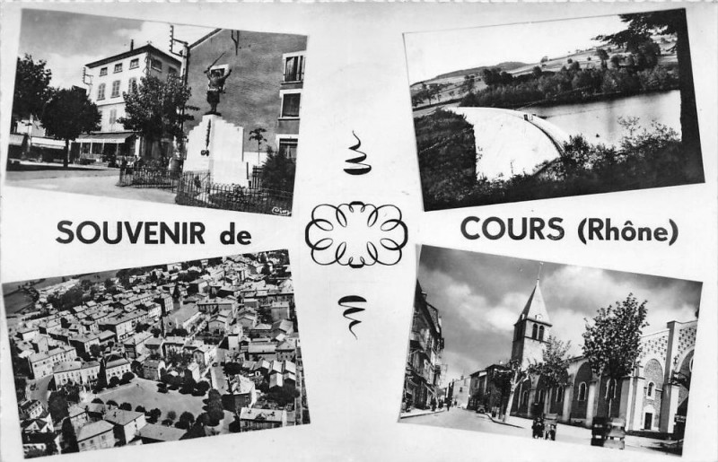 Carte postale ancienne Souvenir De Cours à Cours