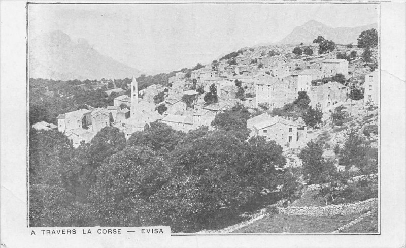 Carte postale ancienne 20 Corse A Travers La Corse Evisa à Évisa
