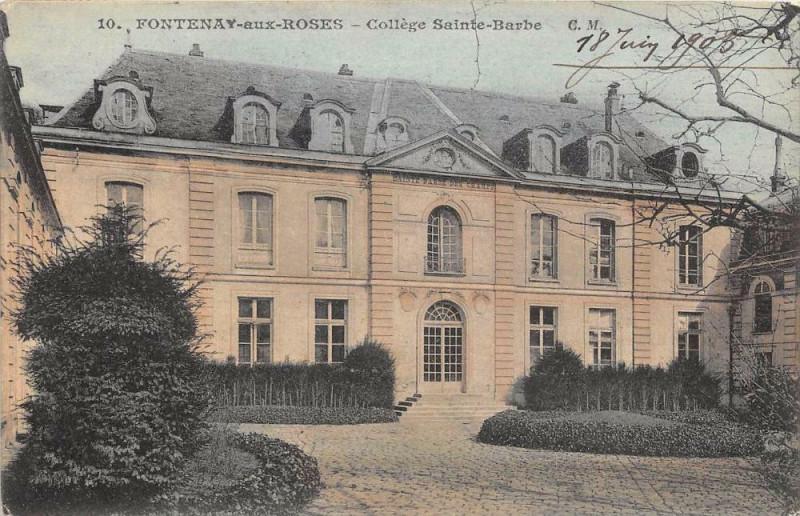 Carte postale ancienne Fontenay Aux Roses College Sainte Barbe à Fontenay-aux-Roses