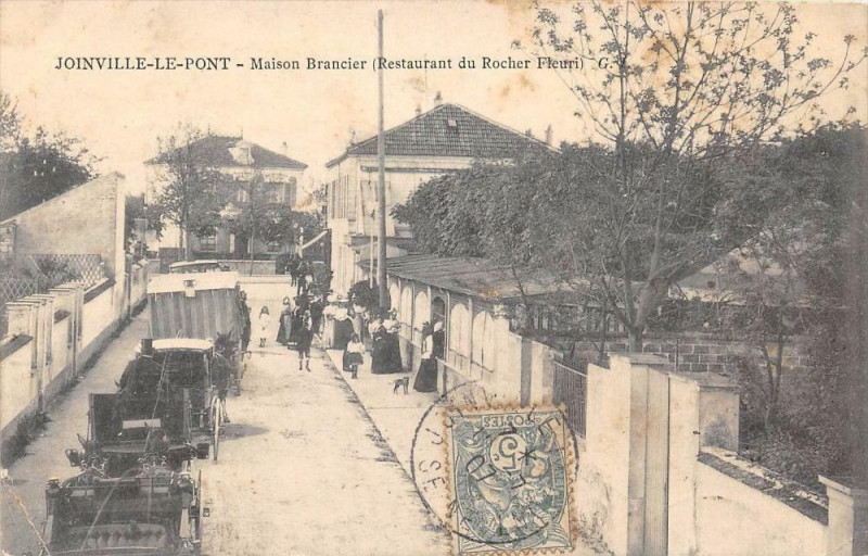 Carte postale ancienne Joinville Le Pont Maison Brancier Restaurant Du Rocher à Joinville-le-Pont