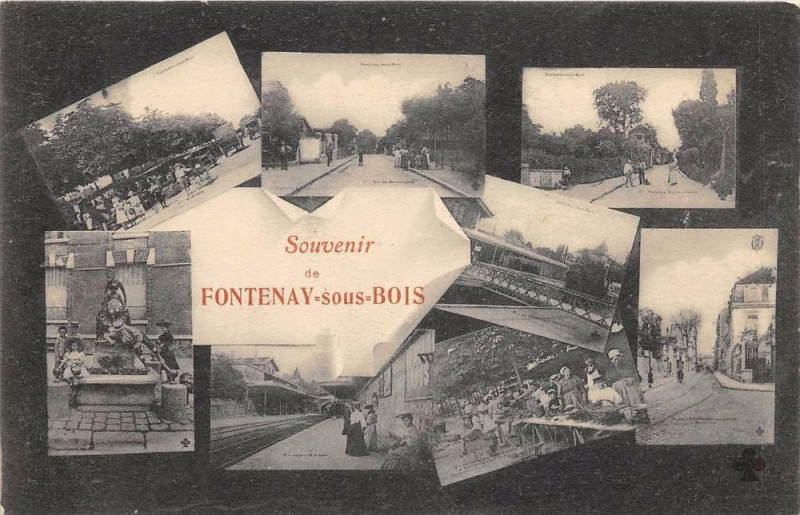 Carte postale ancienne Souvenir De Fontenay Sous Bois à Fontenay-sous-Bois