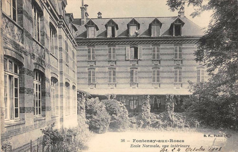 Carte postale ancienne Fontenay Aux Roses Ecole Normale Vue Interieure à Fontenay-aux-Roses