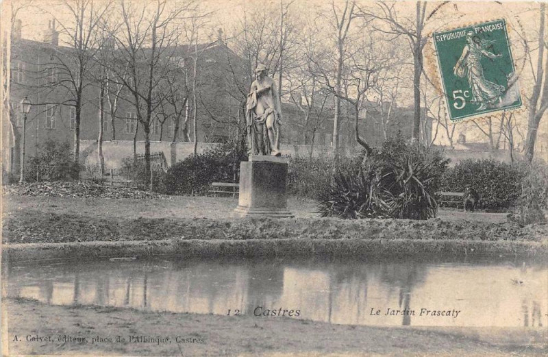 Carte postale ancienne Castres Le Jardin Frascaty à Castres