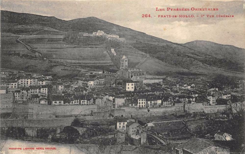 Carte postale ancienne Prats De Mollo 2e Vue Generale à Llo
