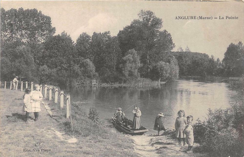 Carte postale ancienne Anglure La Pointe à Anglure