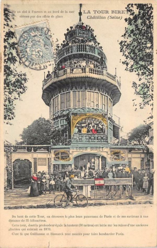 Carte postale ancienne Chatillon La Tour Biret à Châtillon