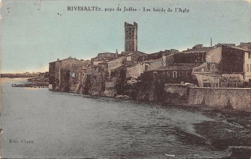 Carte postale ancienne Rivesaltes Les Bords De L'Agly à Rivesaltes