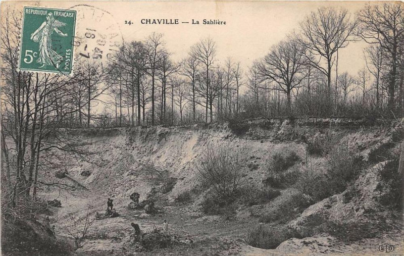 Carte postale ancienne Chavile La Sabliere