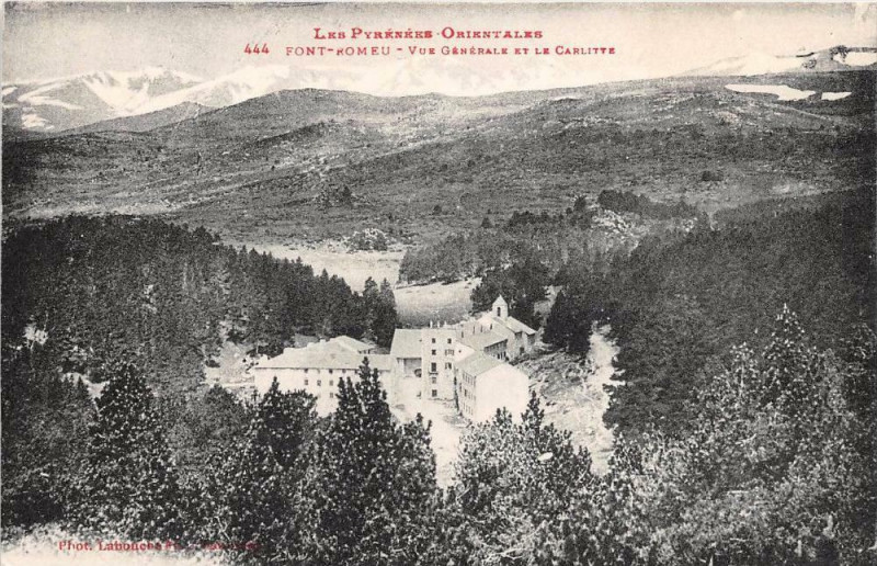 Carte postale ancienne Font Romeu Vue Generale Et Carlitte