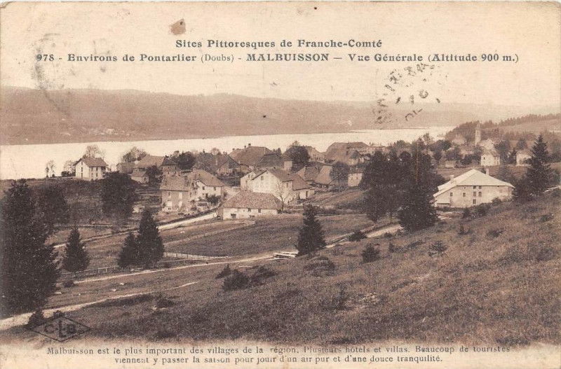 Carte postale ancienne Malbuisson Vue Generale à Malbuisson