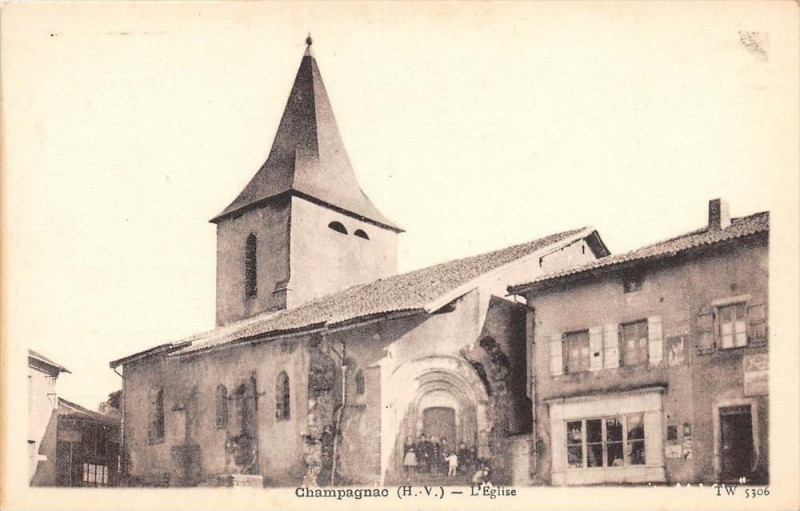 Carte postale ancienne Champagnac L'Eglise