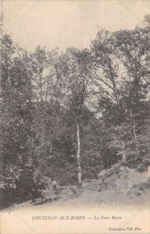 Carte postale ancienne Bourg La Reine La Fosse Bazin (dos non divisé) à Bourg-la-Reine