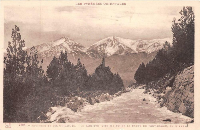 Carte postale ancienne Env.mont Louis Le Carlitte à Mont-Louis
