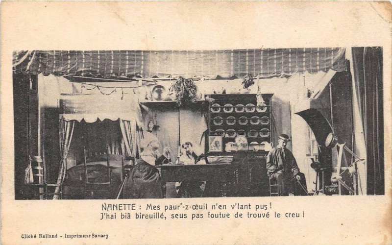 Carte postale ancienne Nanette Mes Paur