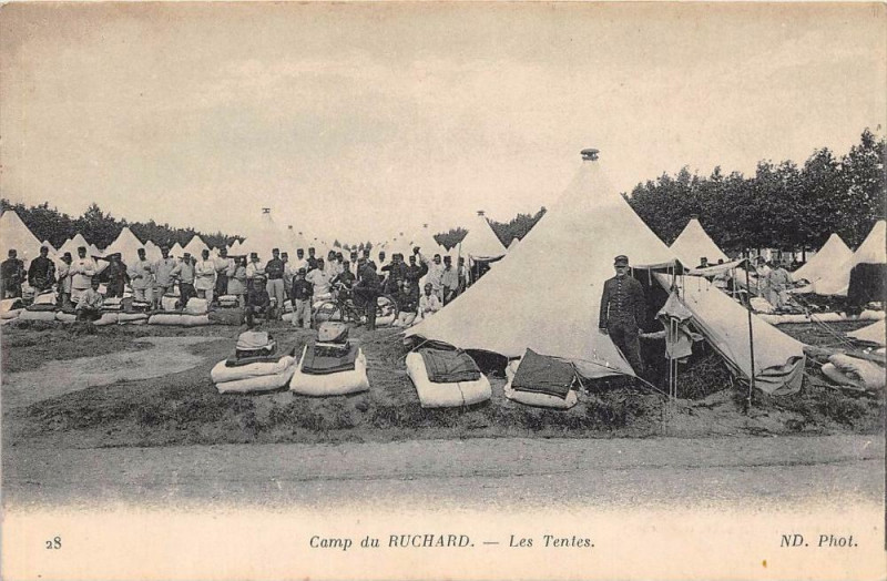 Carte postale ancienne 31 Camp Du Ruchard Les Tentes