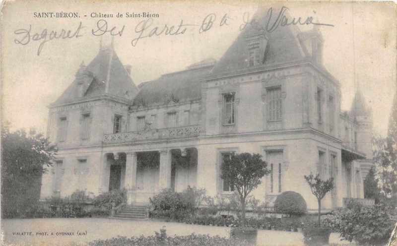 Carte postale ancienne Saint Beron Chateau De Saint Beron