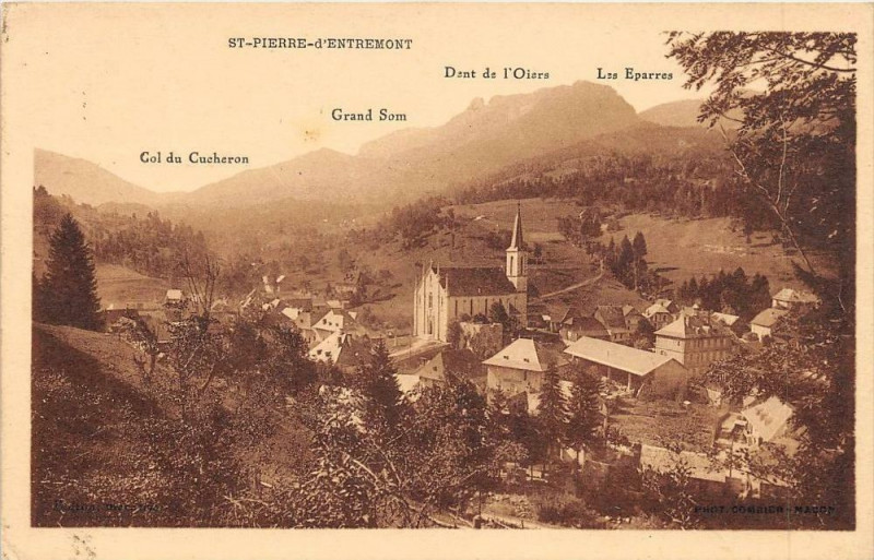 Carte postale ancienne Saint Pierre D'Entremont à Saint-Pierre-d'Entremont