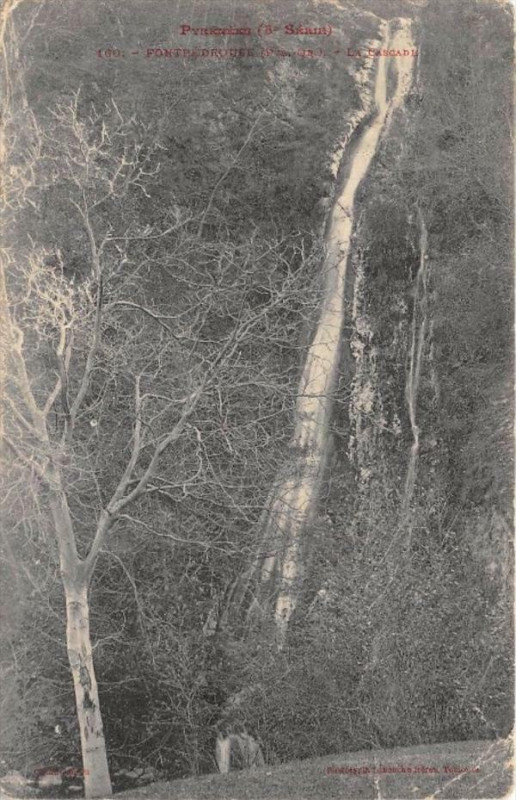 Carte postale ancienne Fontpedrouse La Cascade à Fontpédrouse