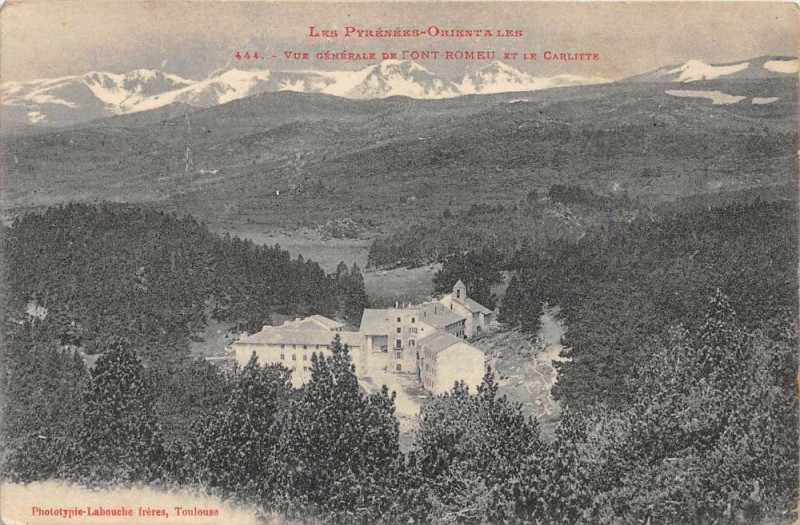 Carte postale ancienne Font Romeu Vue Generale Et Carlitte