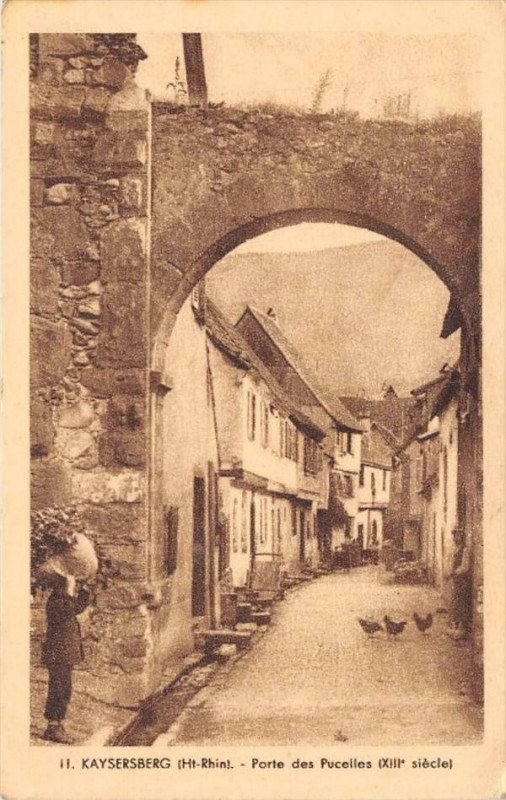 Carte postale ancienne Keysersberg Porte Des Pucelles