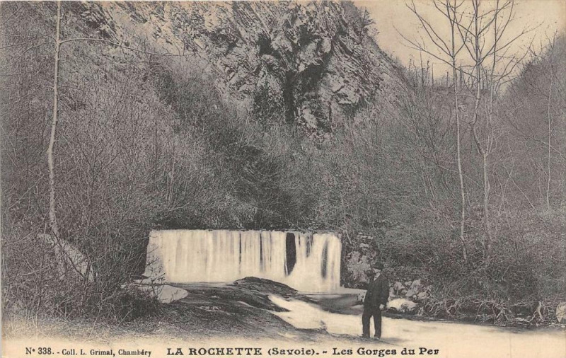 Carte postale ancienne La Rochette Les Gorges Du Per