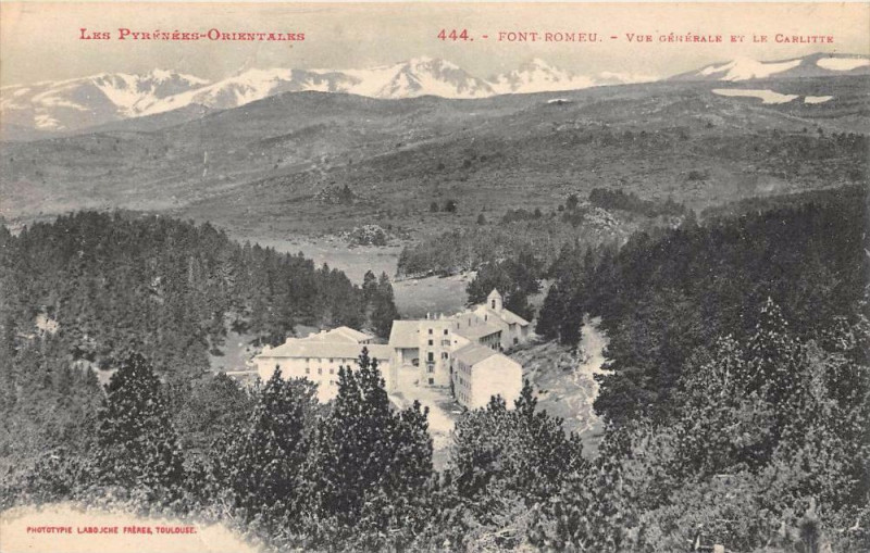 Carte postale ancienne Font Romeu Vue Generale Et Carlitte