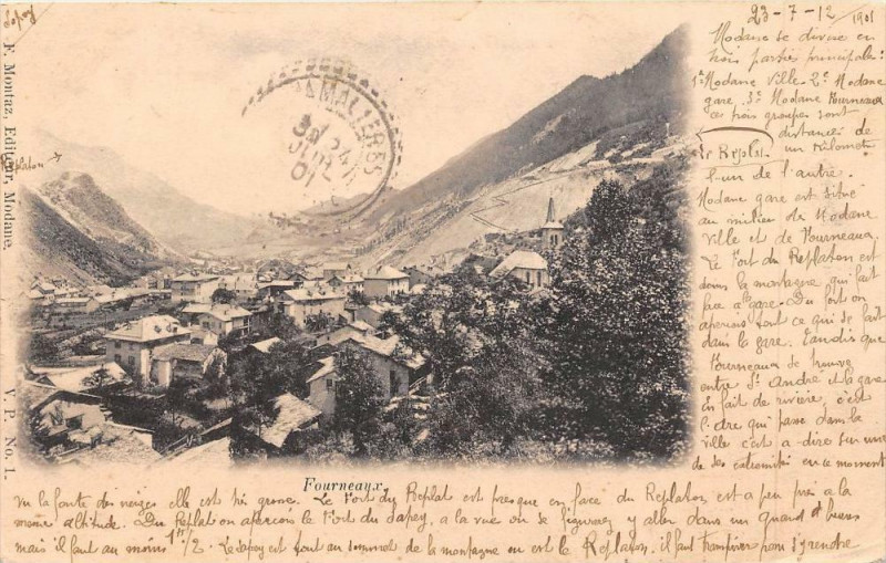 Carte postale ancienne Fourneaux (dos non divisé) à Fourneaux