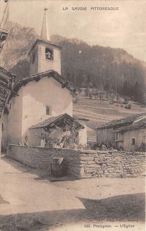 Carte postale ancienne Pralognan L'Eglise