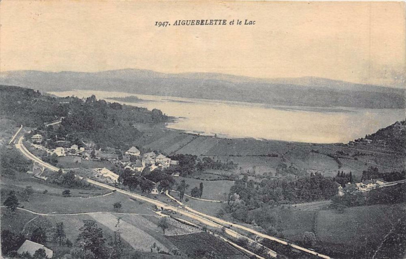 Carte postale ancienne Aiguebelette Et Le Lac