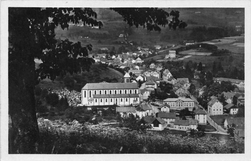 Carte postale ancienne Orbey Eglise à Orbey