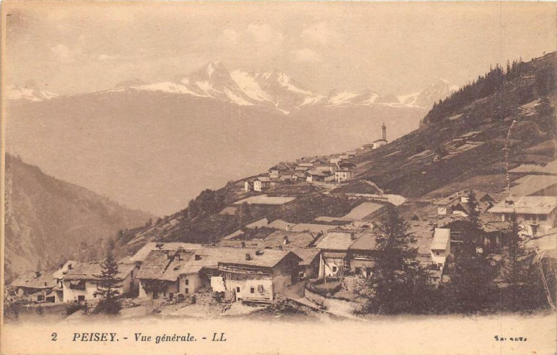 Carte postale ancienne Pesey Vue Generale