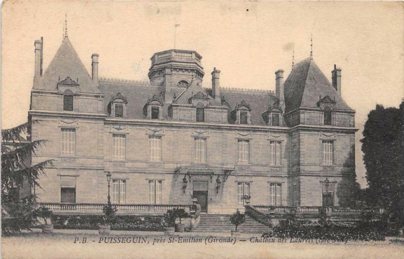 Carte postale ancienne Puisseguin Chateau Des Laurets à Puisseguin