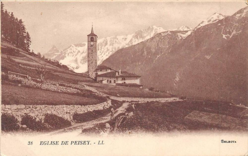 Carte postale ancienne Eglise De Pesey