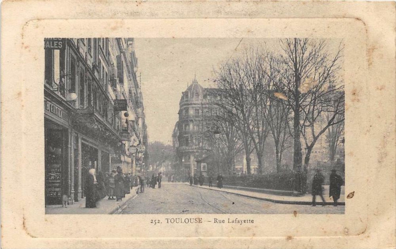 Carte postale ancienne Toulouse Rue Lafayette à Toulouse