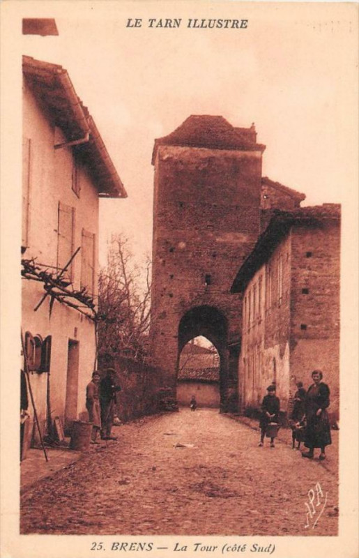 Carte postale ancienne Brens La Tour Cote Sud à Brens