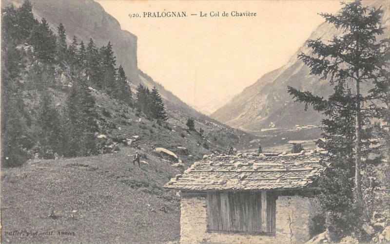 Carte postale ancienne Pralognan Le Col De Chaviere