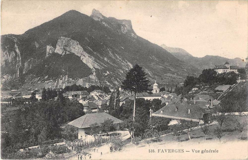 Carte postale ancienne 73 Faverges Vue Generale