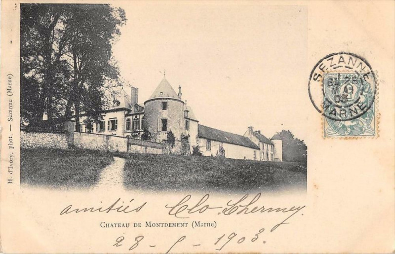 Carte postale ancienne Chateau De Montdement (dos non divisé)