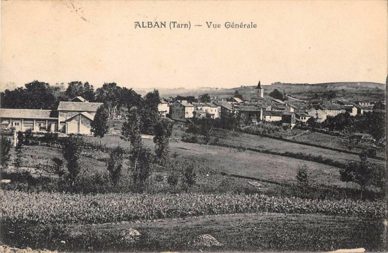 Carte postale ancienne Alban Vue Generale à Alban