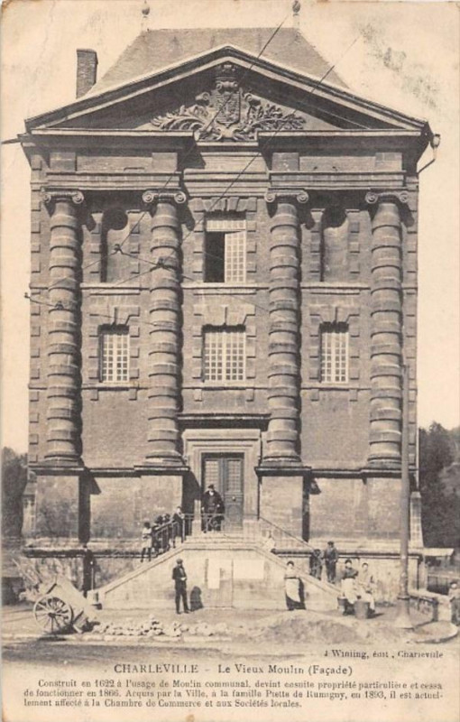 Carte postale ancienne Charleville Le Vieux Moulin