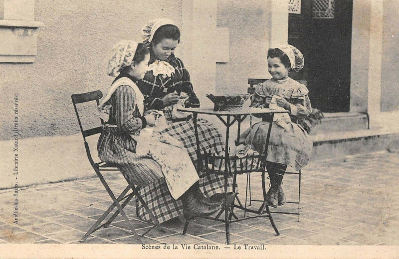 Carte postale ancienne Scenes De La Vie Catalane Le Travail