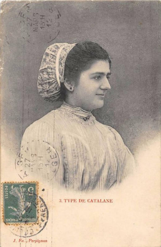 Carte postale ancienne Type De Catalane