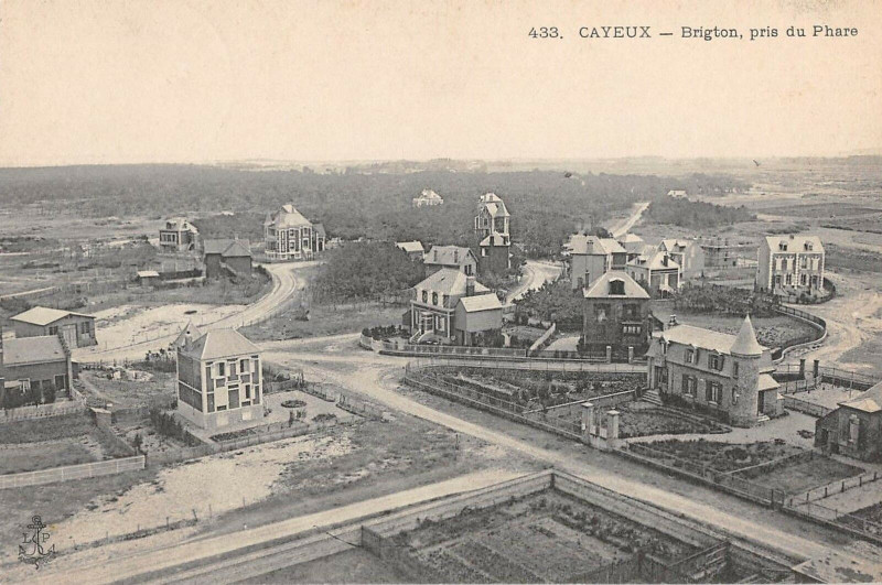 Carte postale ancienne Cayeux Brighton Pris Du Phare à Y