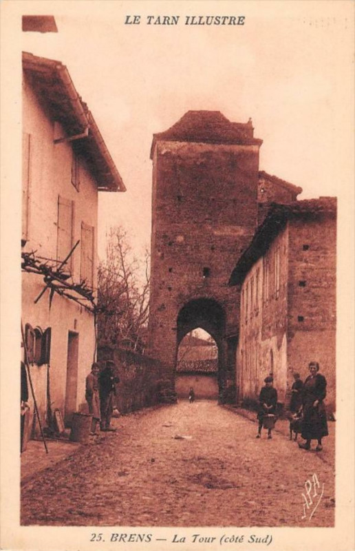 Carte postale ancienne Brens La Tour Cote Sud à Brens