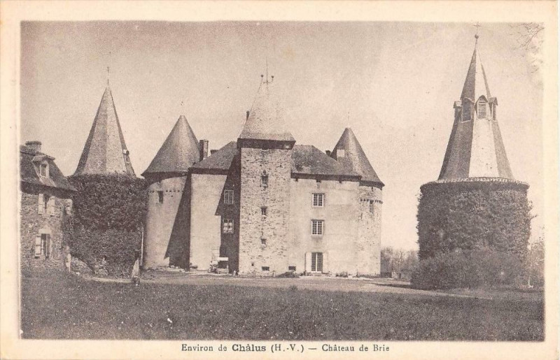 Carte postale ancienne Env.de Chalus Chateau De Brie à Châlus