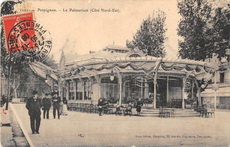 Carte postale ancienne Perpignan Le Palmarium Cote Nord Est à Perpignan