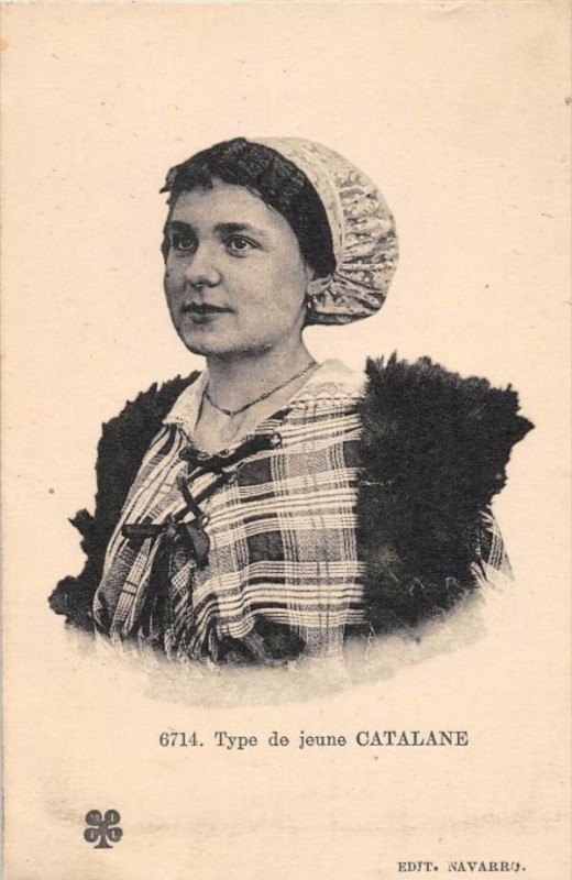 Carte postale ancienne Type De Jeune Catalane