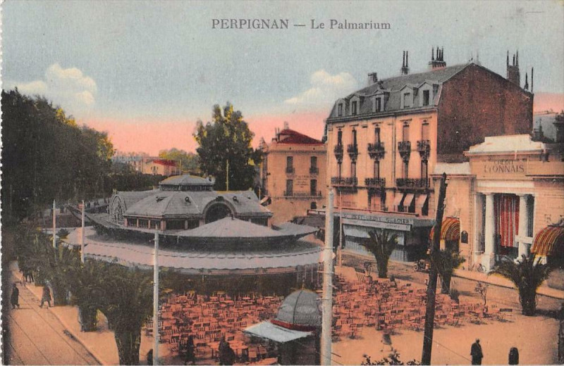 Carte postale ancienne Perpignan Le Palmarium à Perpignan