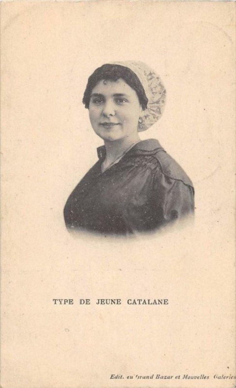 Carte postale ancienne Type De Jeune Catalane